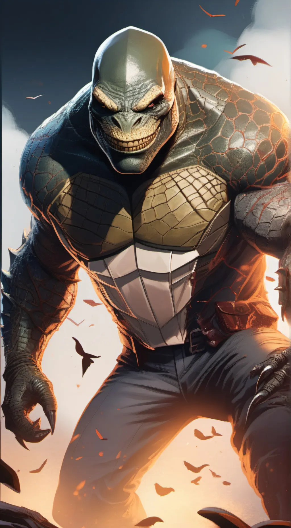 ai character: Killer croc background