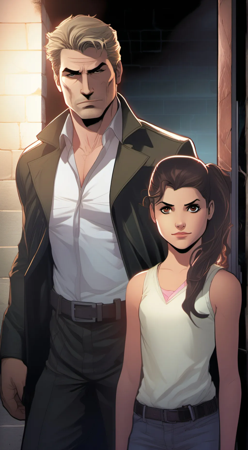 ai character:  catarina constant background