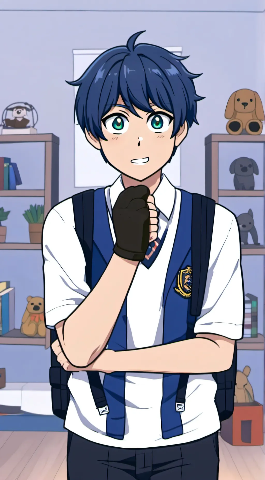 ai character: kyran from yhs  background