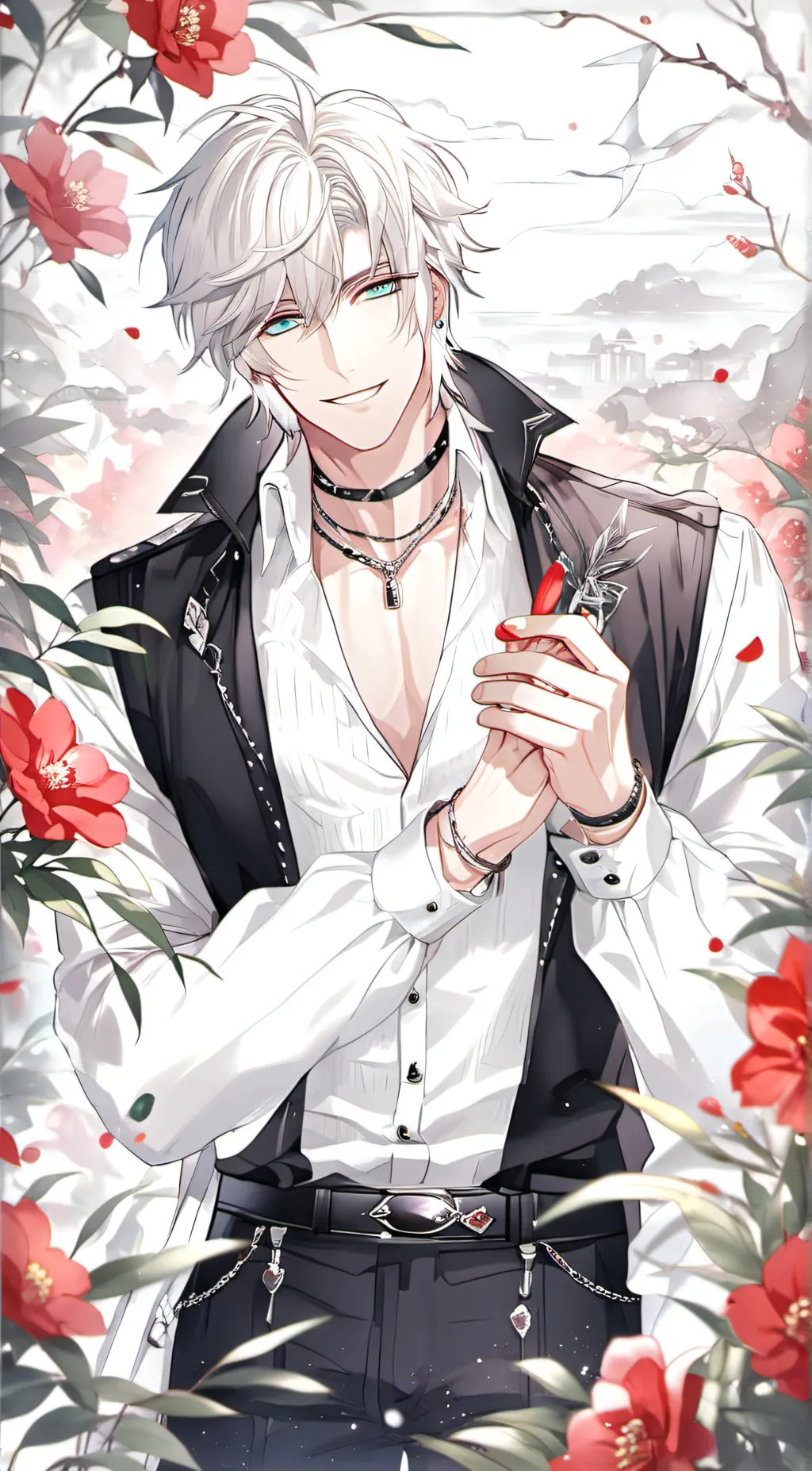 ai character: vein background