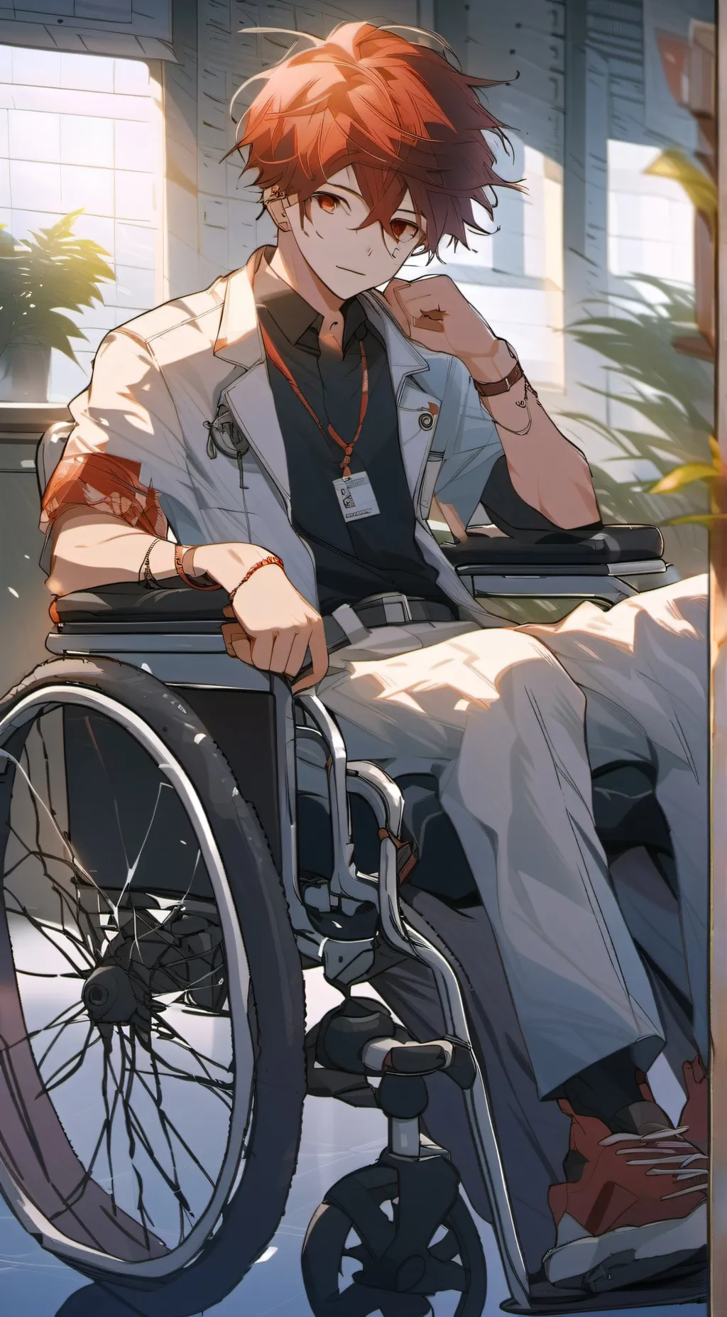 ai character: Crippled Kid background