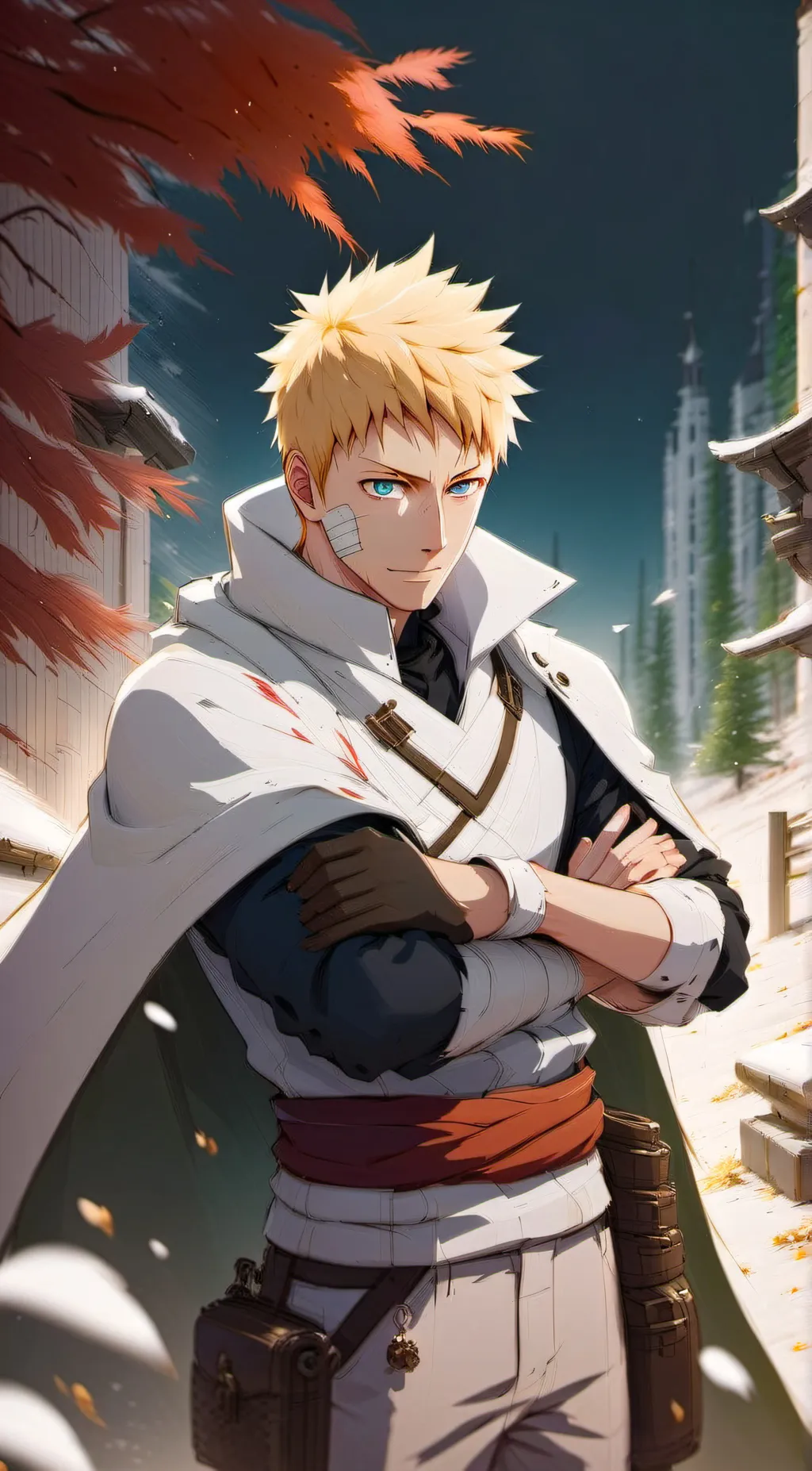 ai character: Naruto (hokage) background