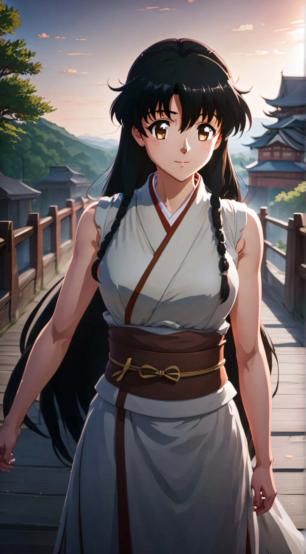 ai character: Kagome Higurashi  background