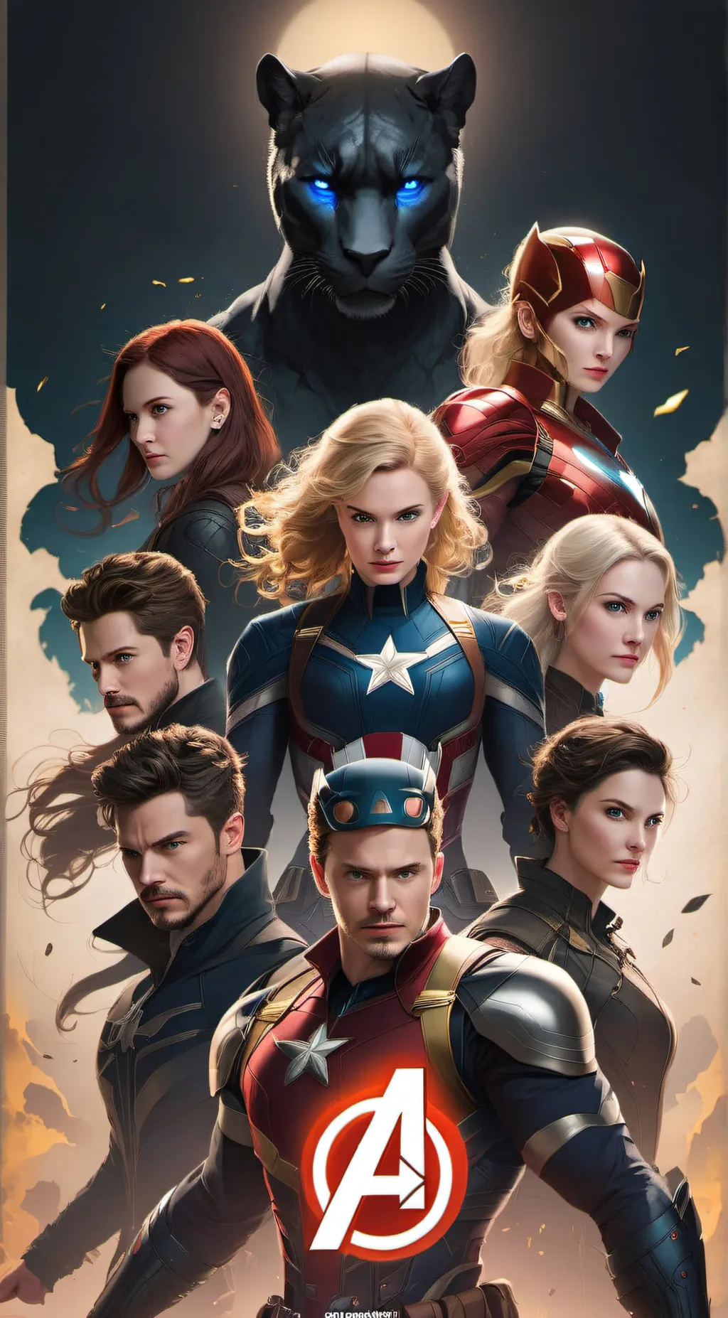 ai character: Avengers  background