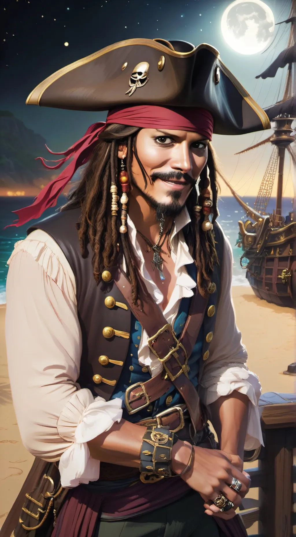 ai character: JackSparrow(POTC) background