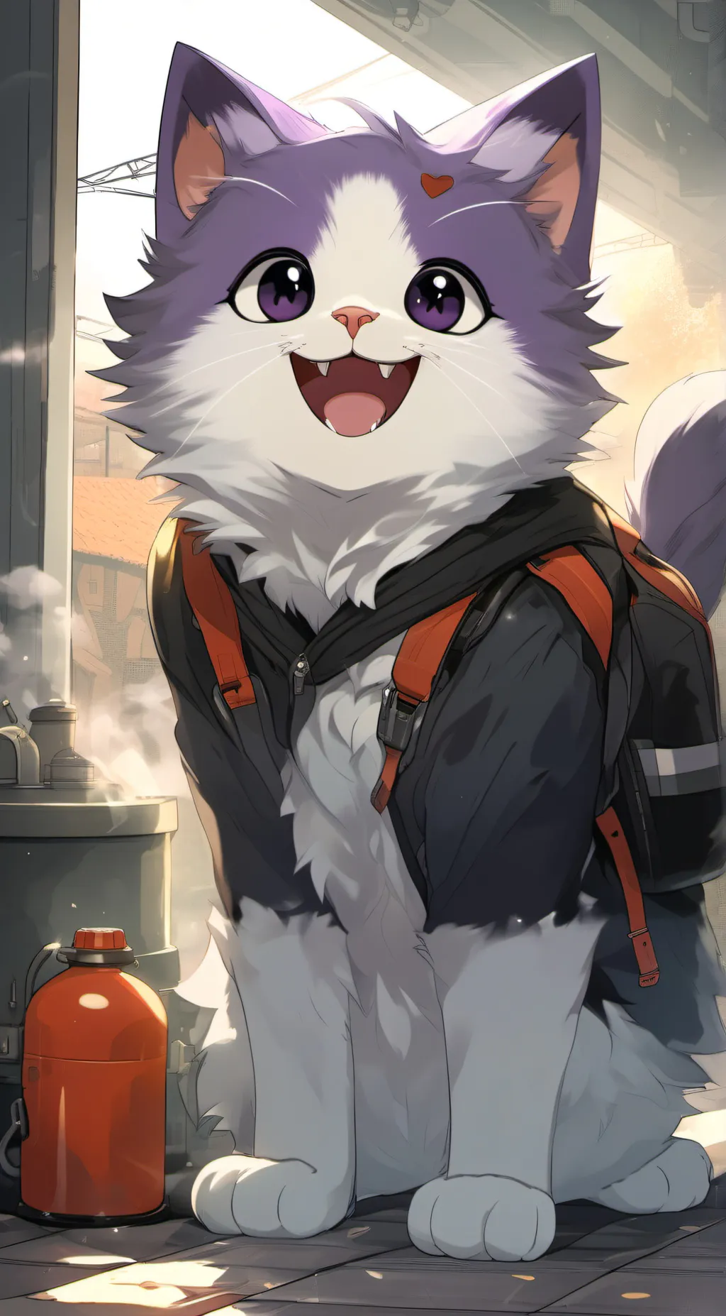 ai character: noodle background