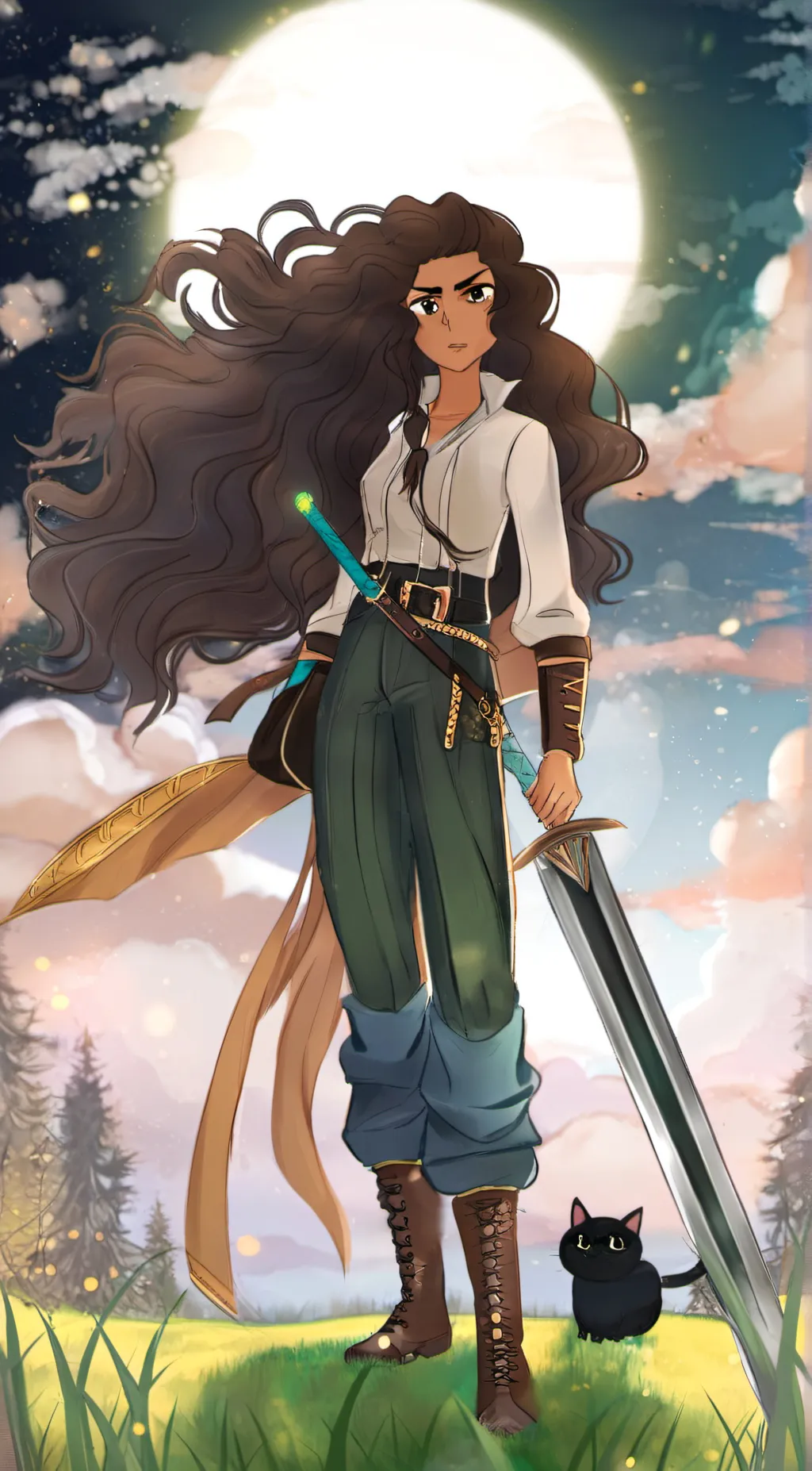 ai character: Ariana background