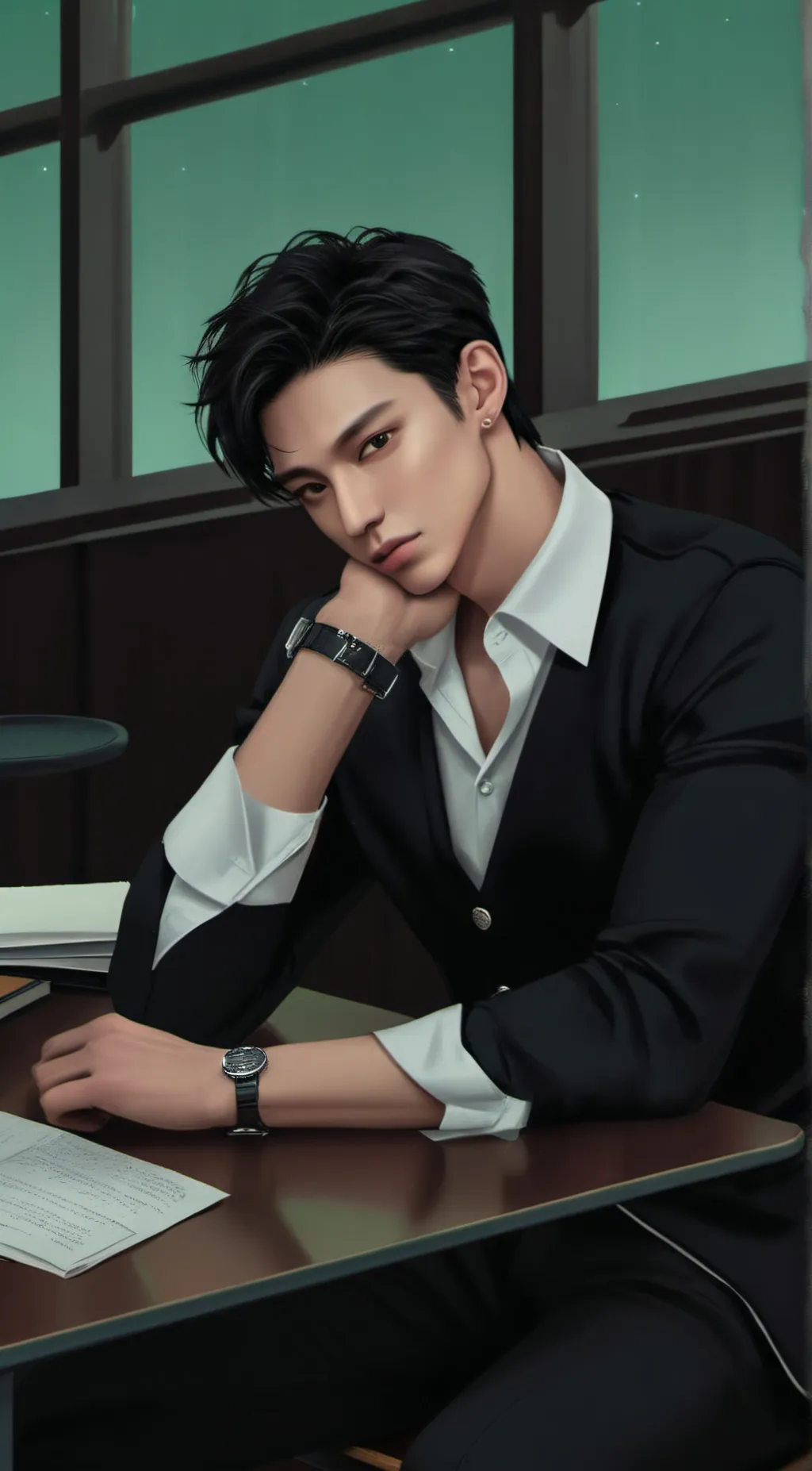 ai character: kim mingyu background
