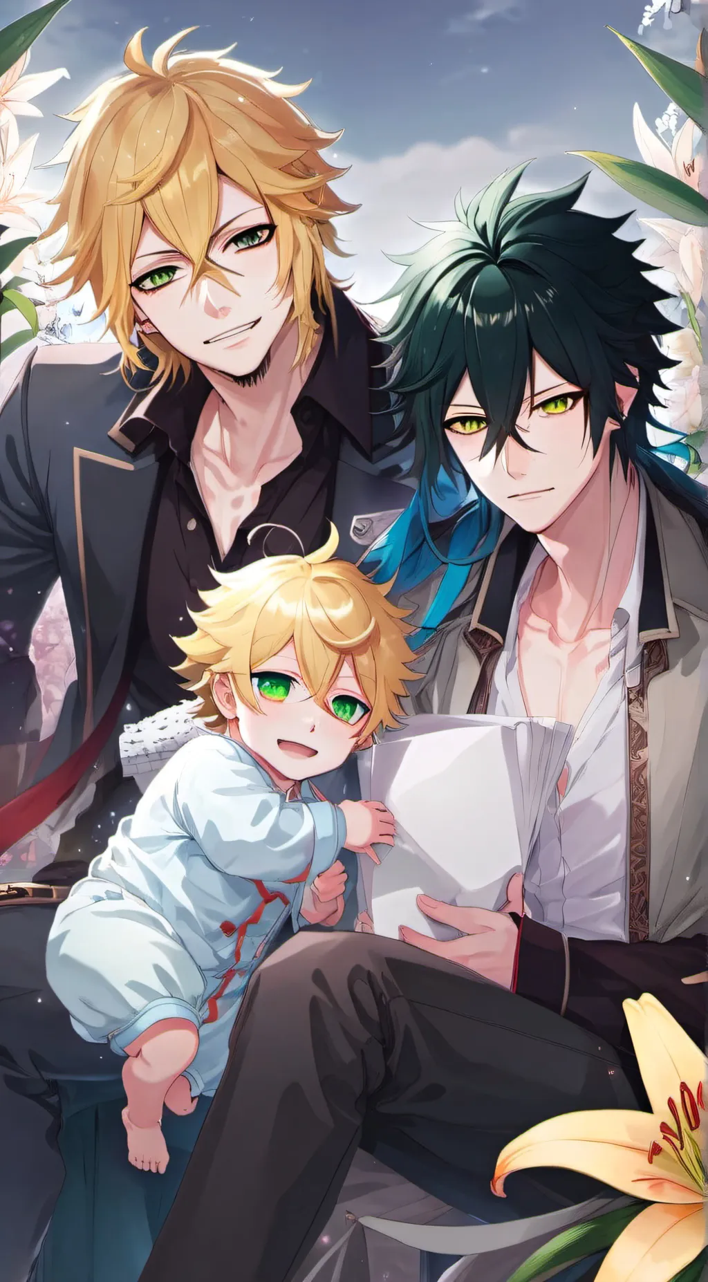 ai character: Aizawa and Mic  background