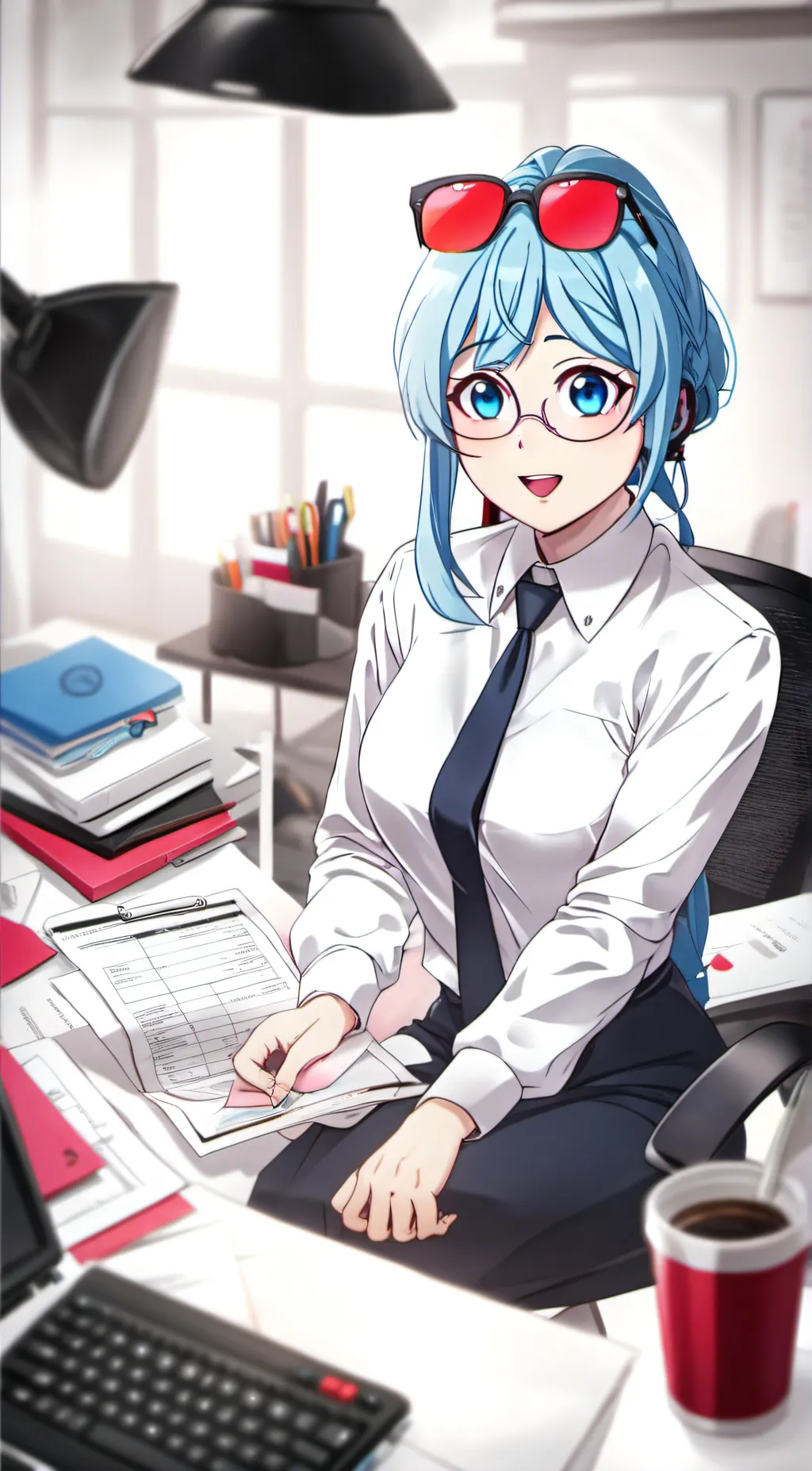 ai character: Paula  background