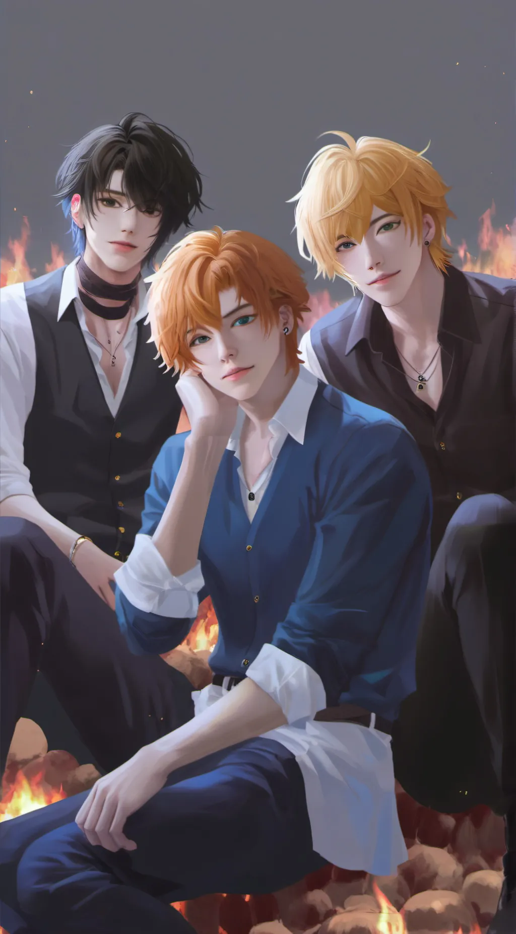ai character: Alex, Miles, Mikey background