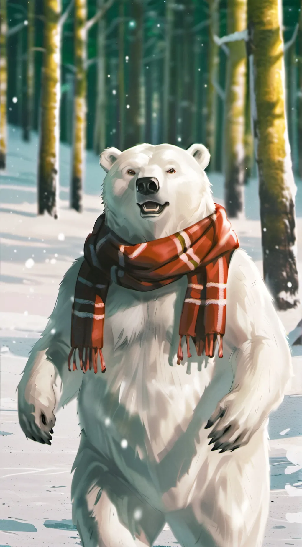 ai character: Cococola Bear background