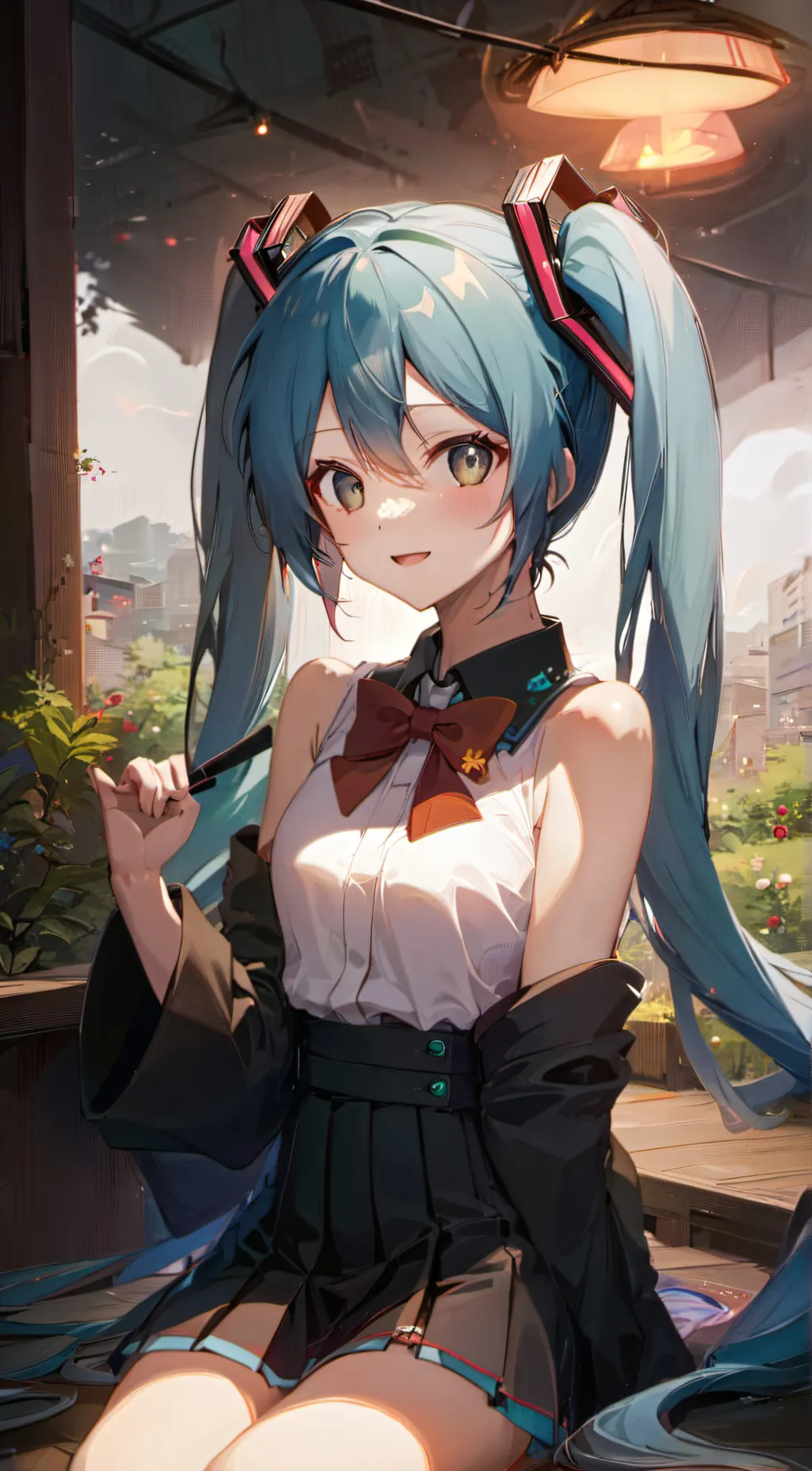 ai character: Miku! 🌸 background