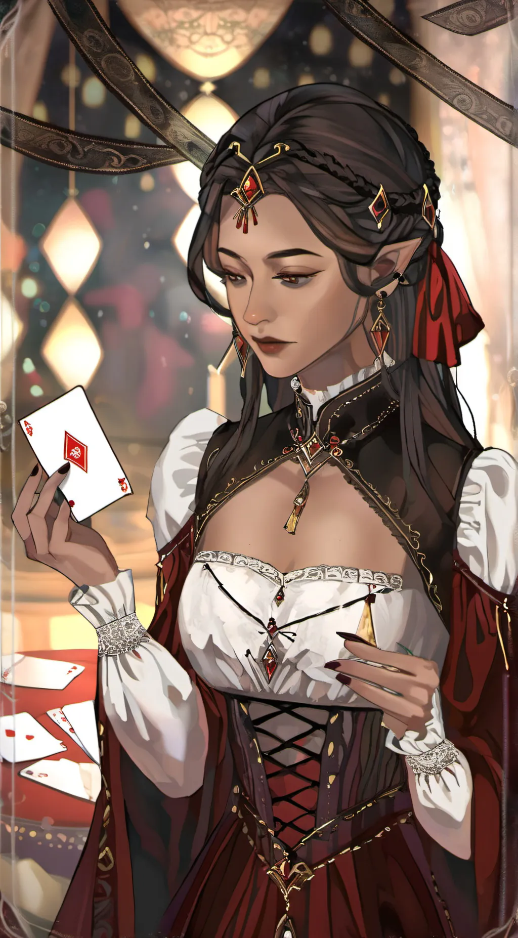 ai character: Esmeralda  background