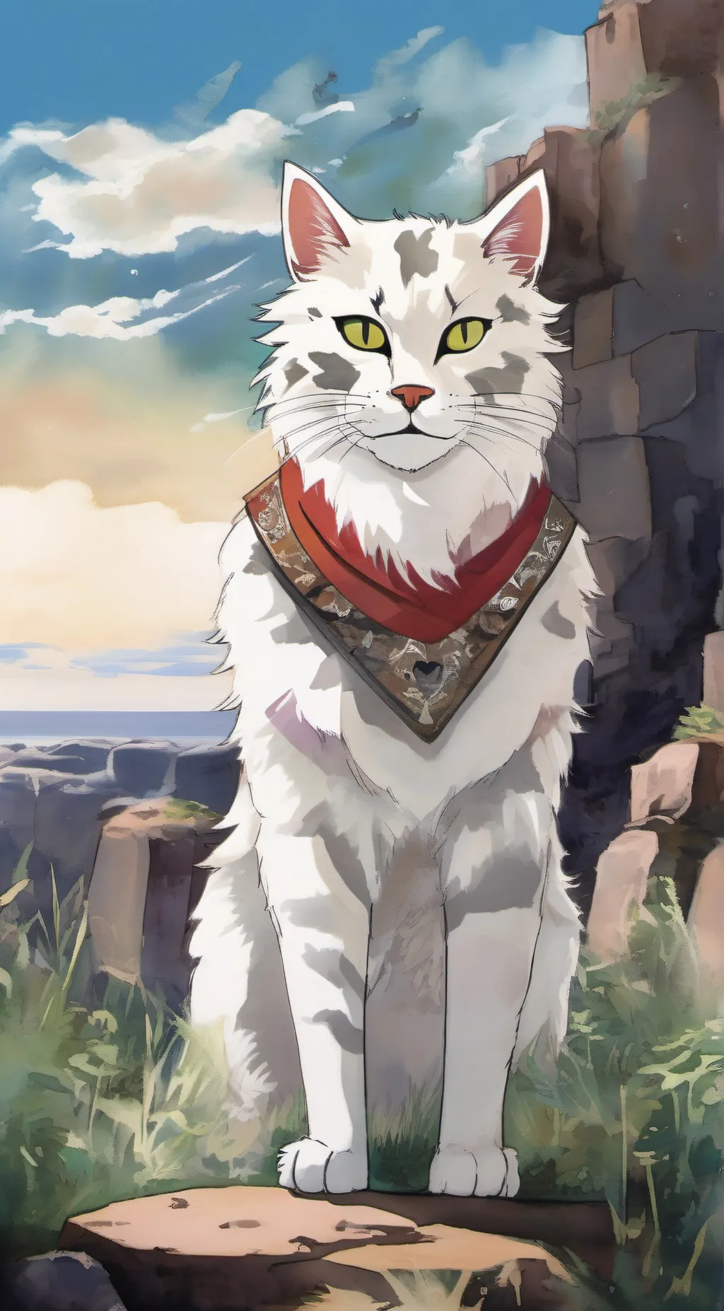 ai character: SunHeart background