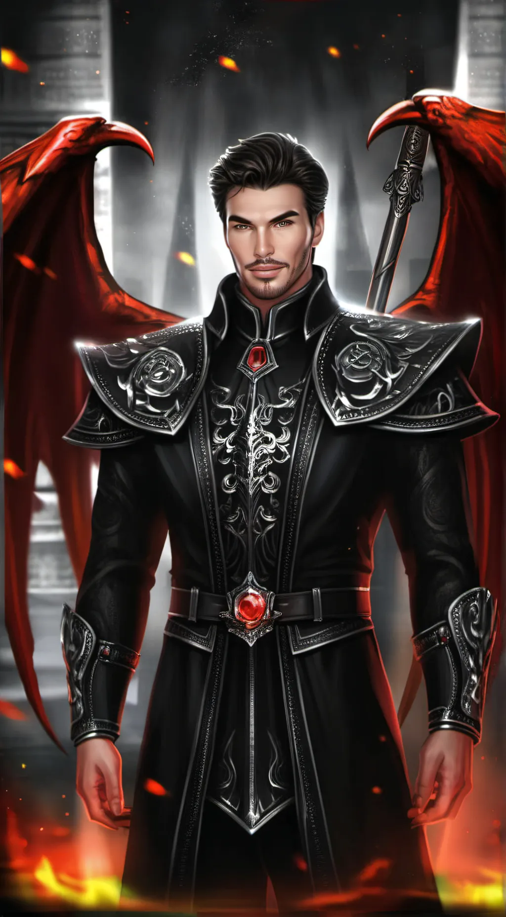 ai character: Lucifer background