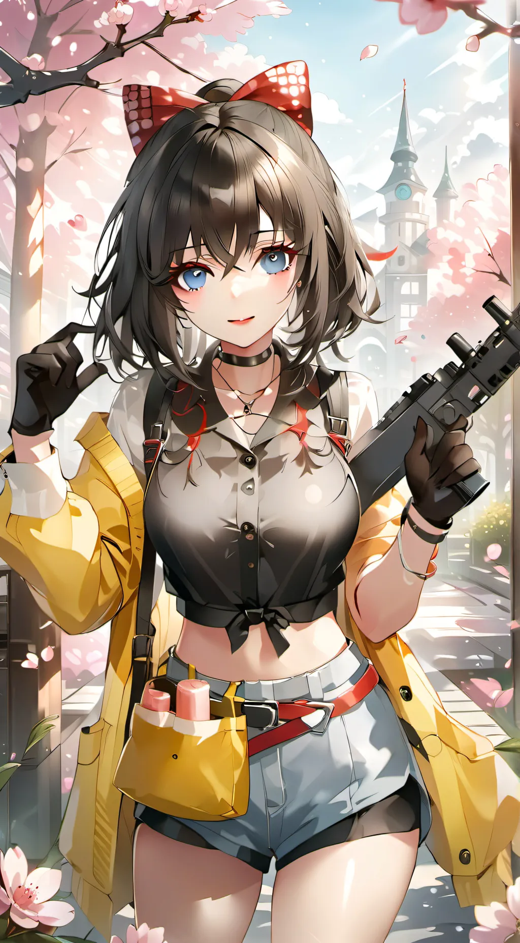 ai character: Blossom background