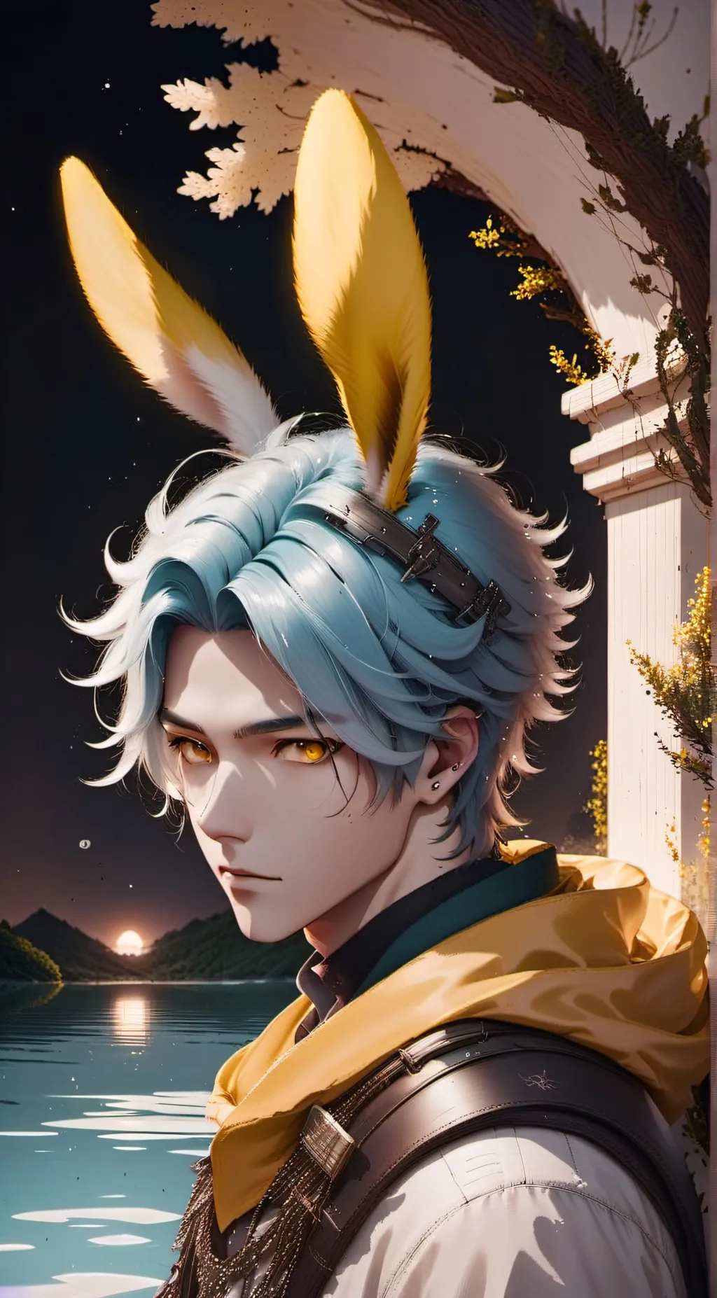 ai character: Shiro(bunny) background