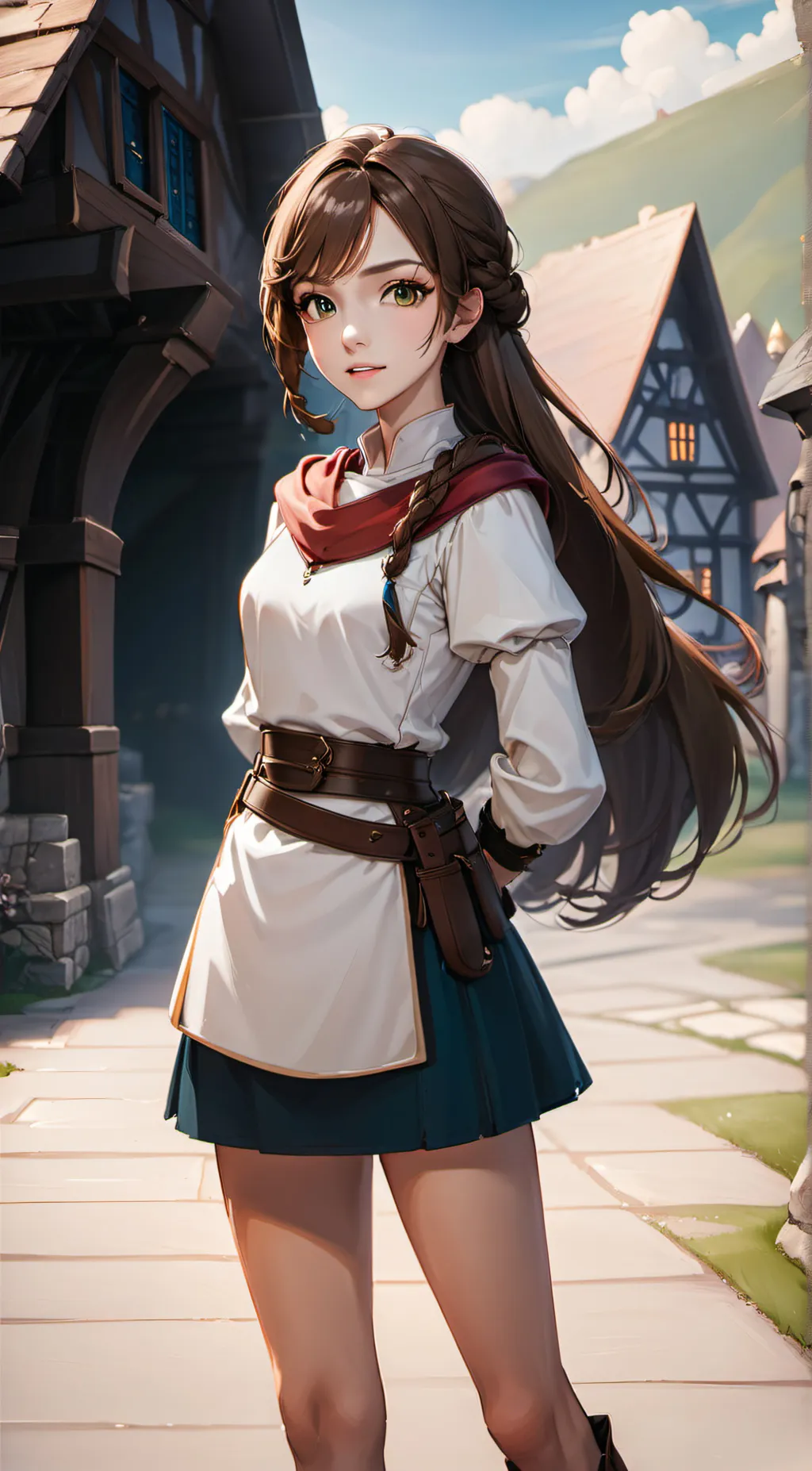 ai character: Ebony background
