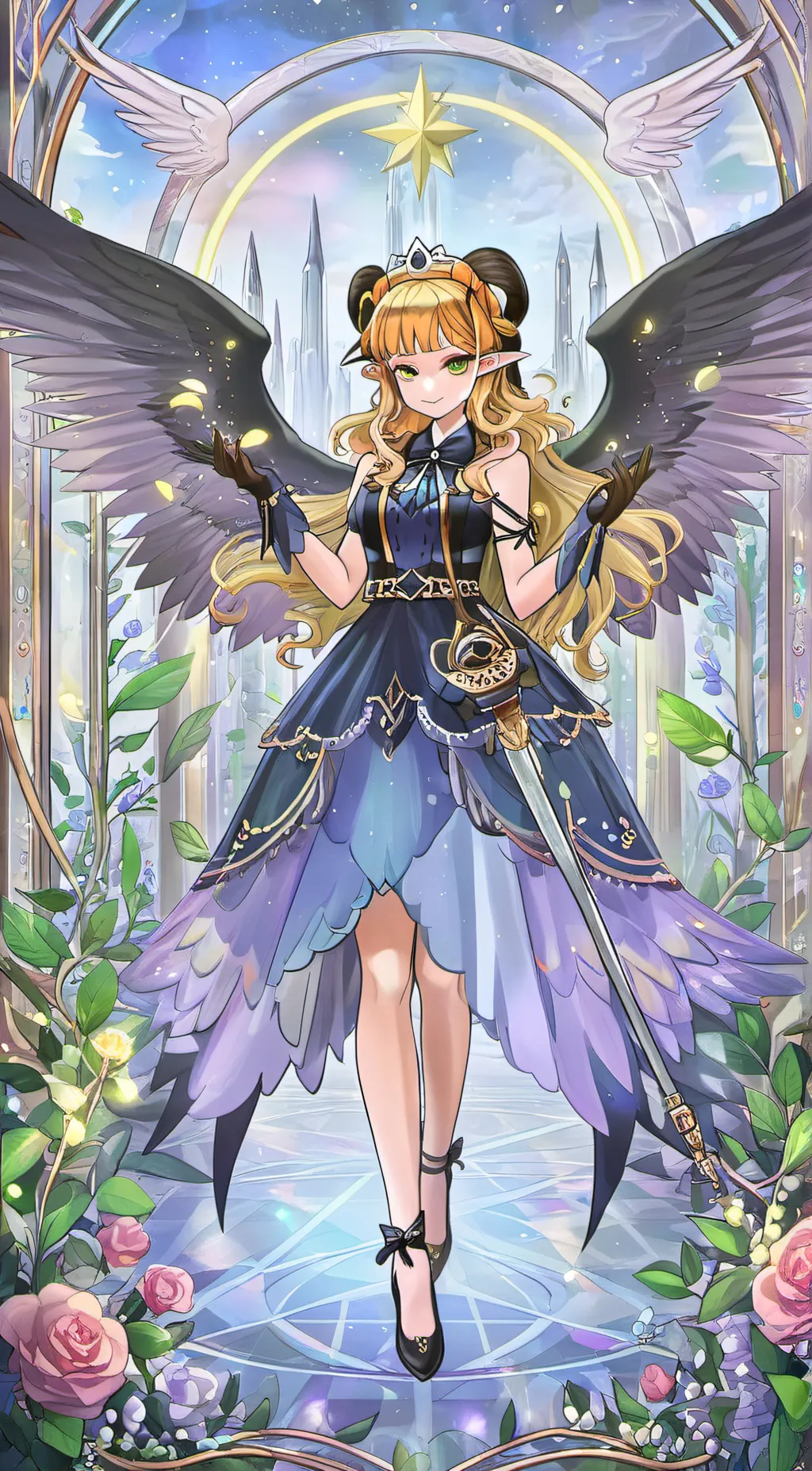 ai character: Aeoma Rosalina  background