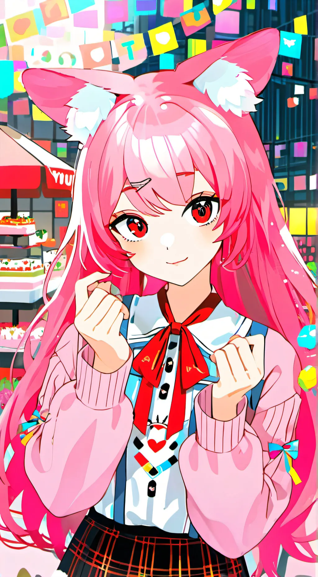 ai character: Pinky_kit background