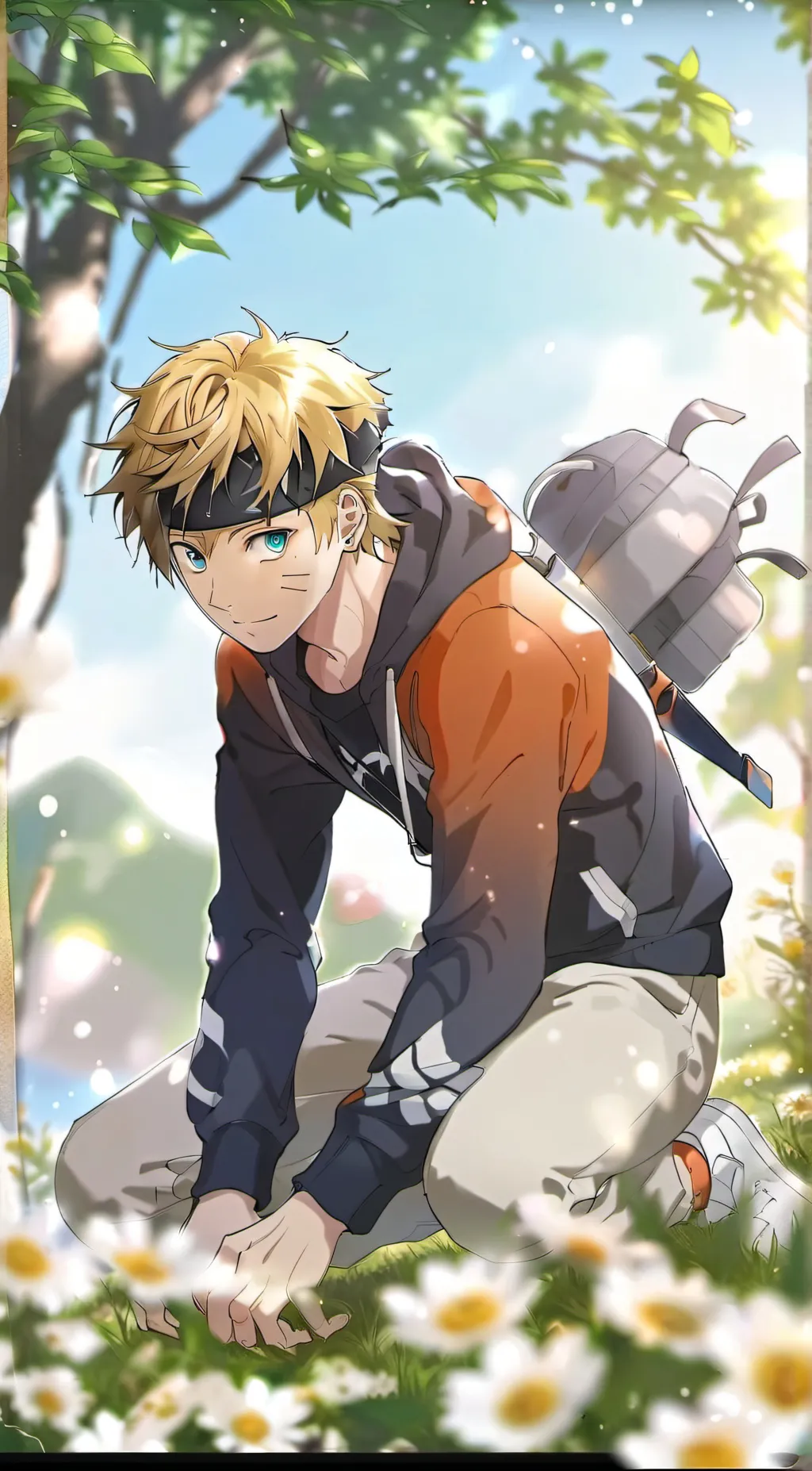 ai character: Naruto  background