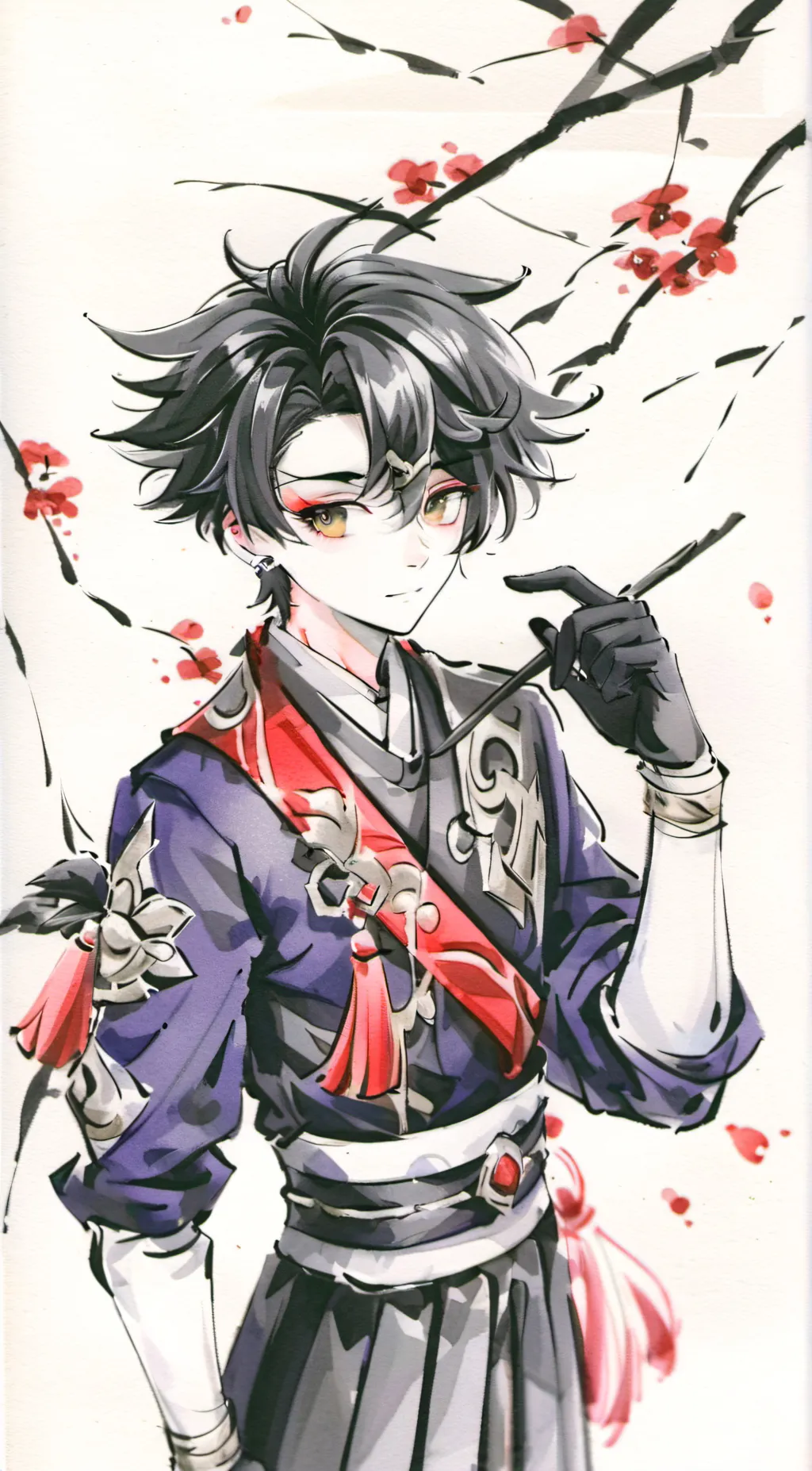 ai character: Kazua  background