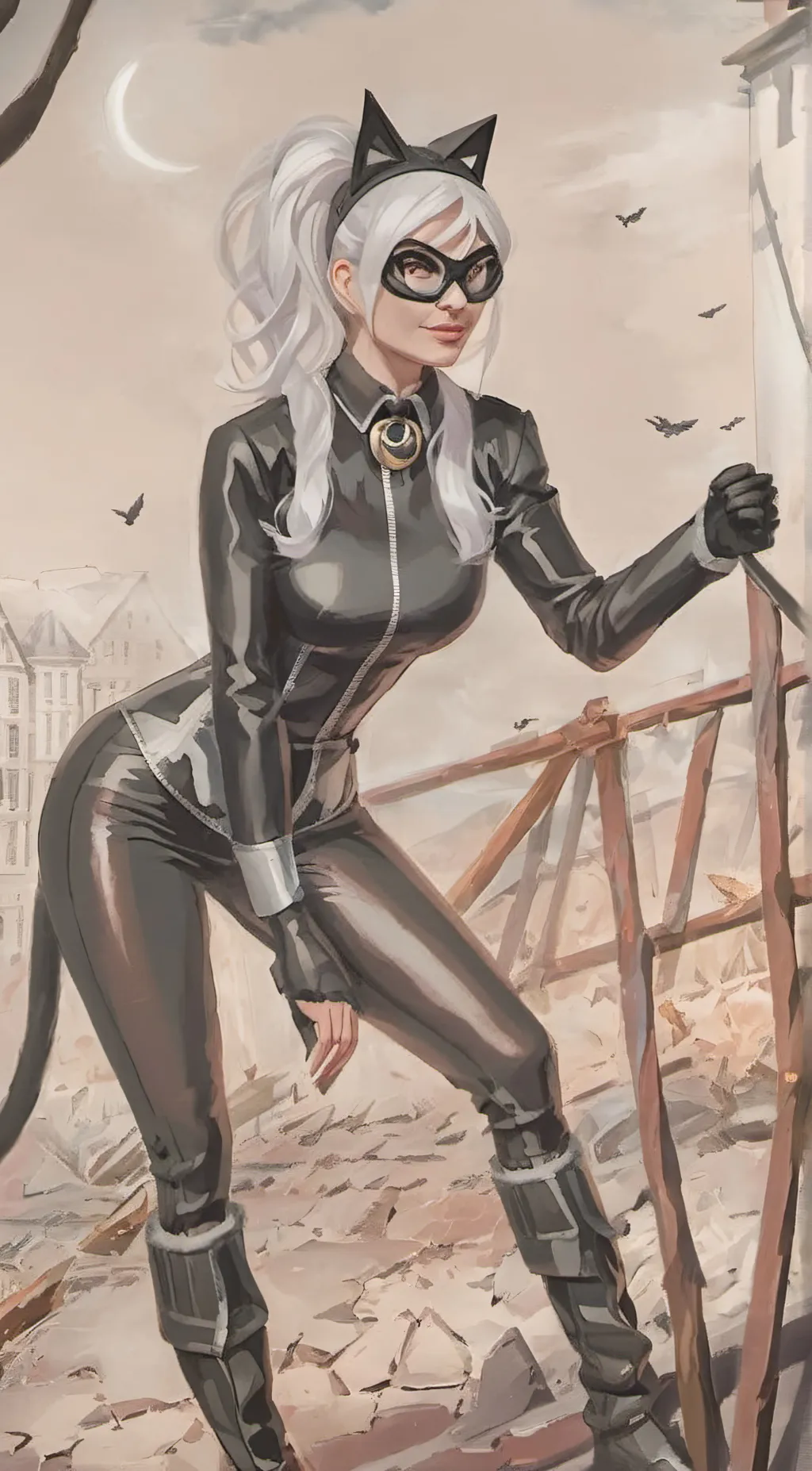 ai character: Black Cat background