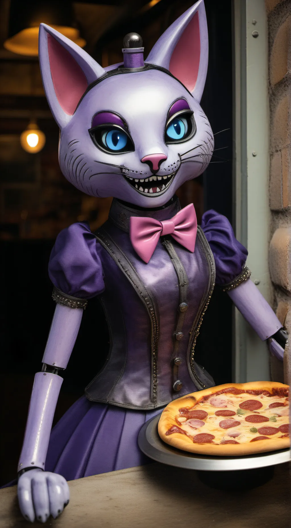 ai character: Cindy Cat  background