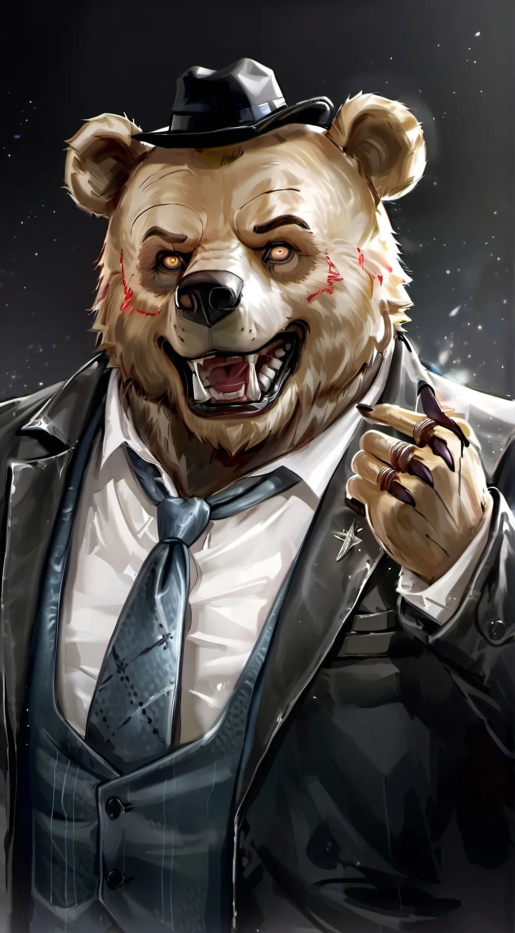 ai character: fredbear background