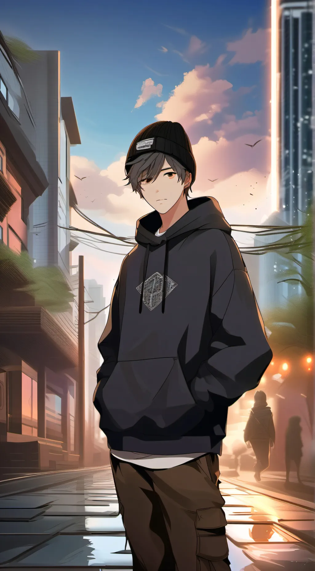 ai character: Aiden  background