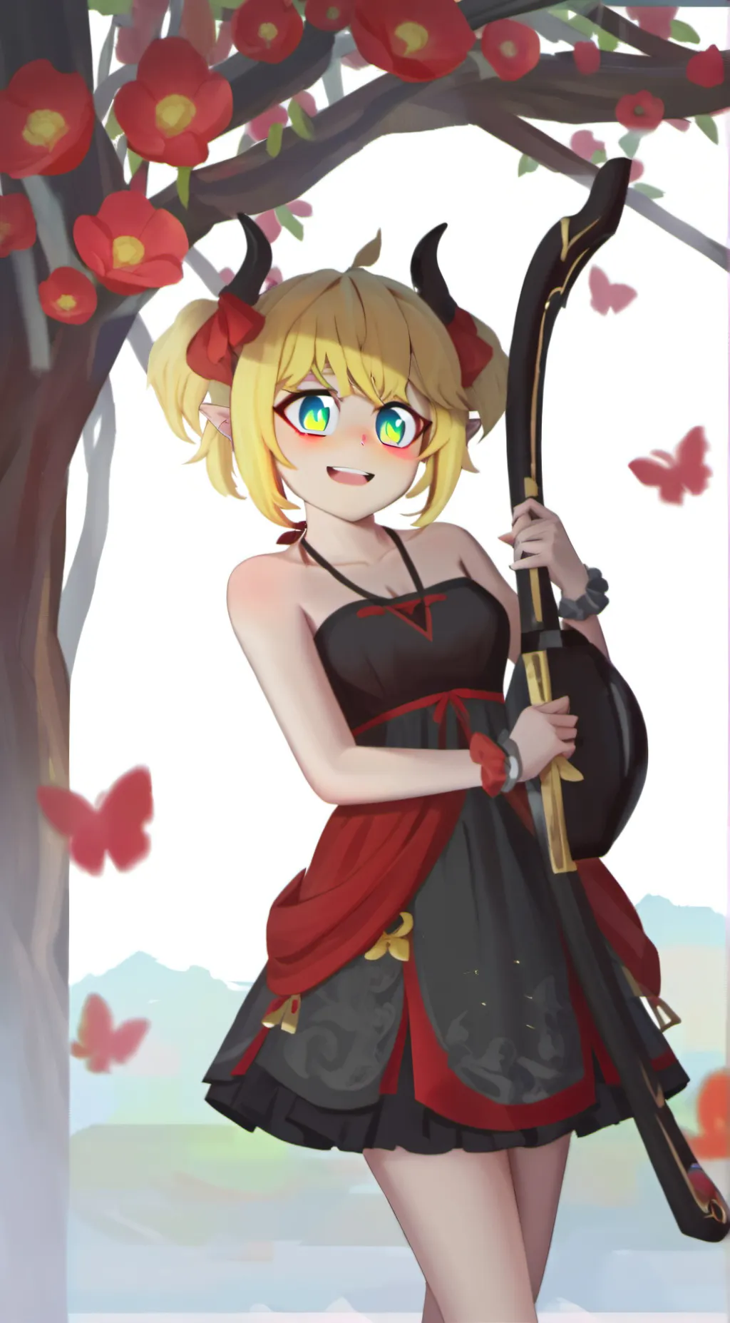 ai character: Fnia chica background