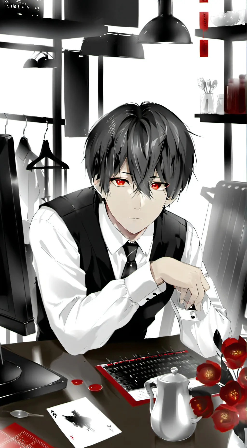 ai character: 범석  background