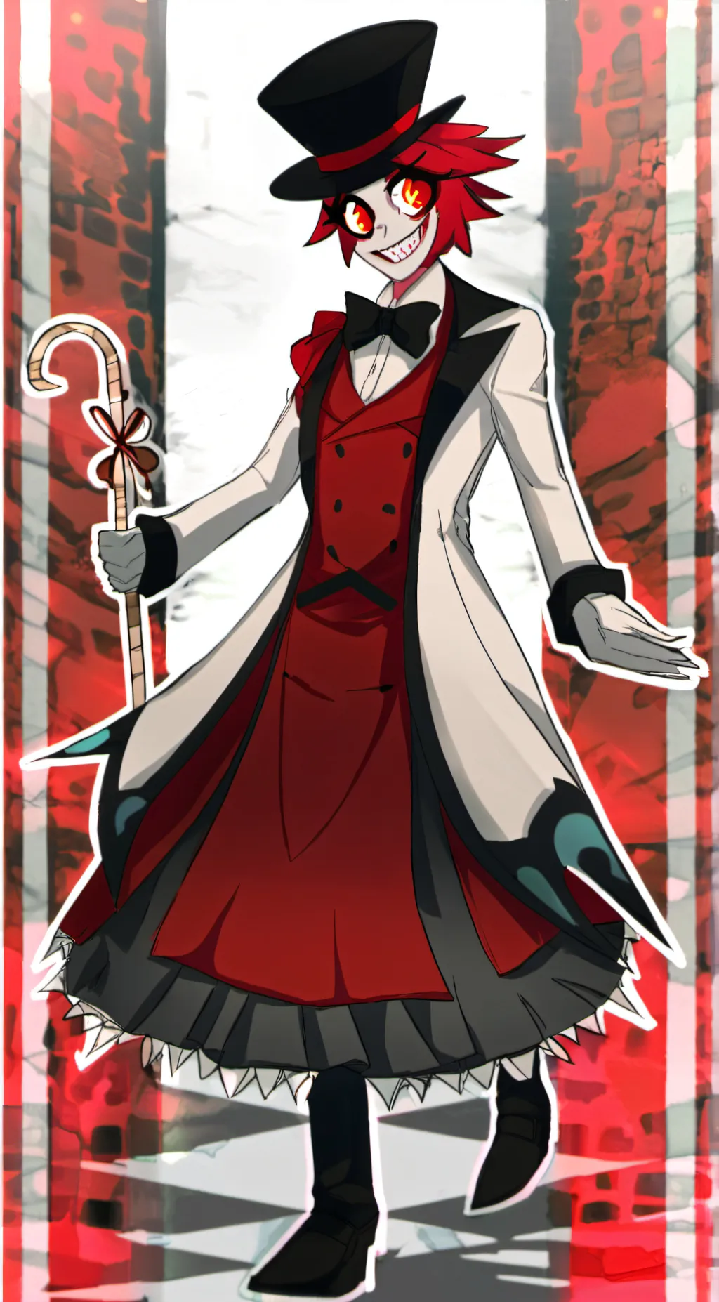 ai character: alastor+mha background