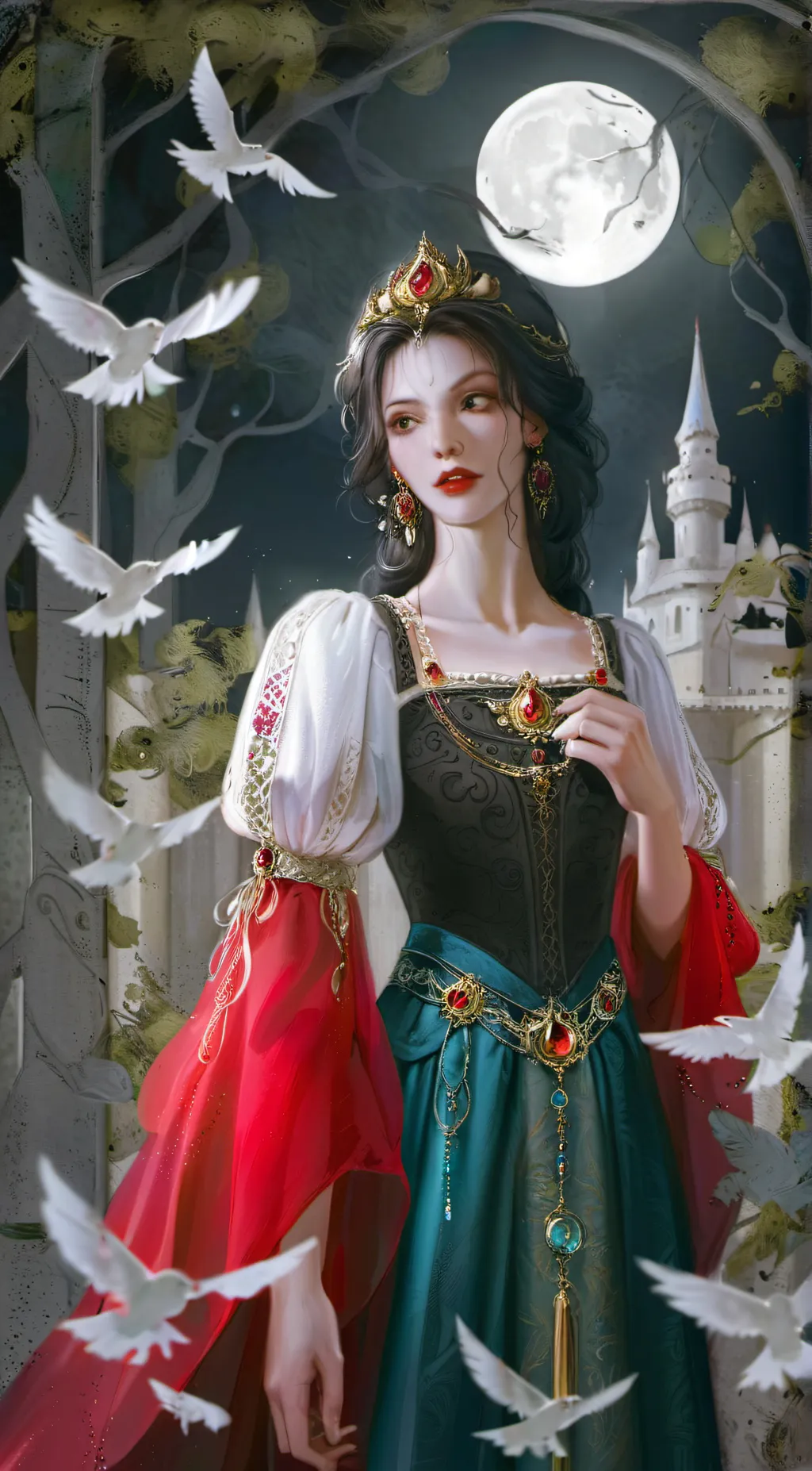 ai character: Rose background