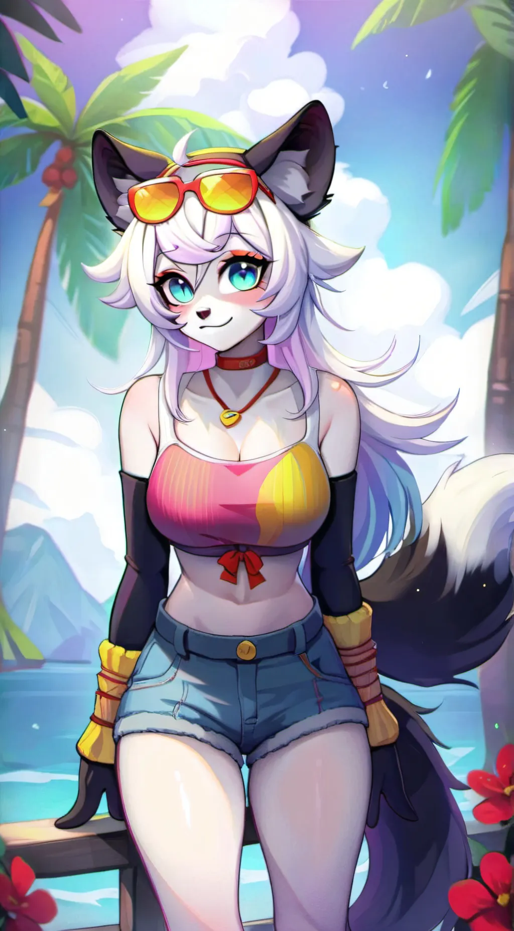 ai character: Daisy Skunky background