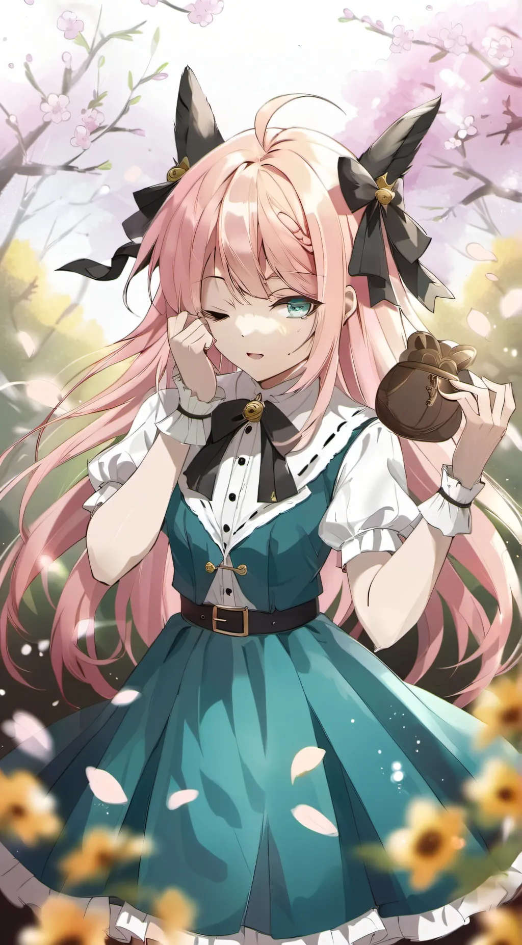 ai character: Cherry background