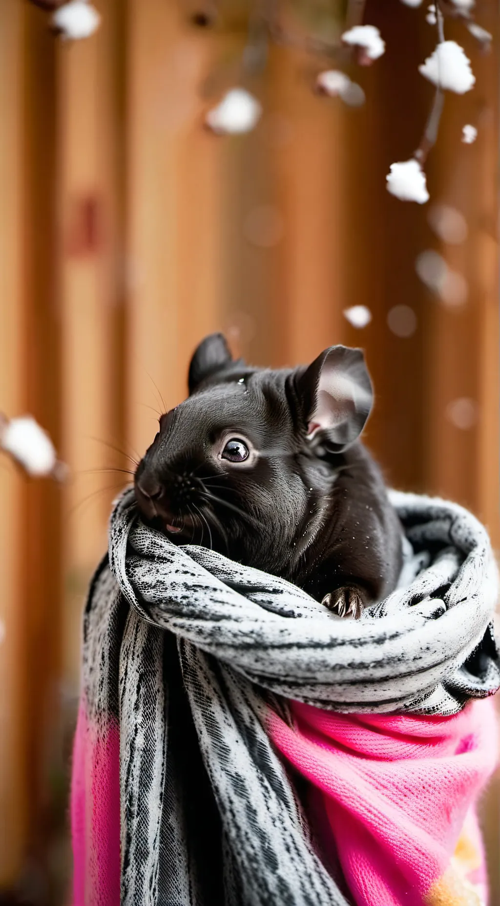 ai character: chinchilla background