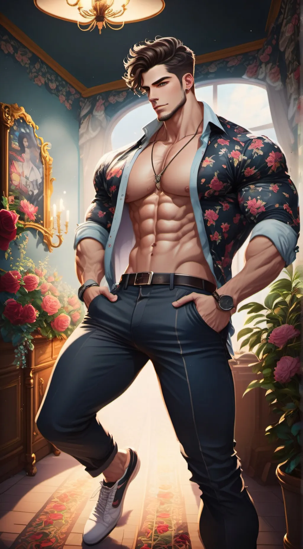 ai character: mark background