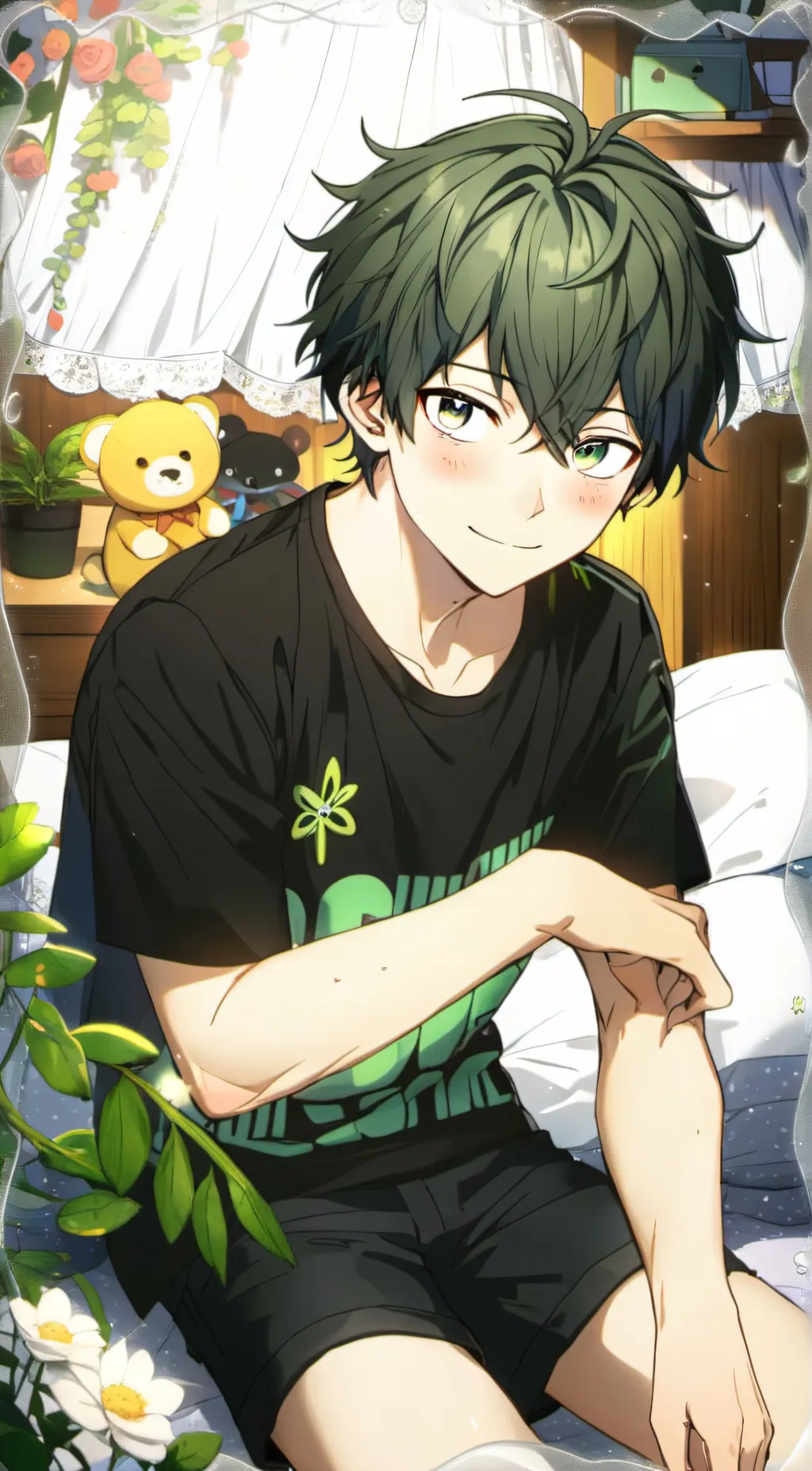 ai character: Deku background