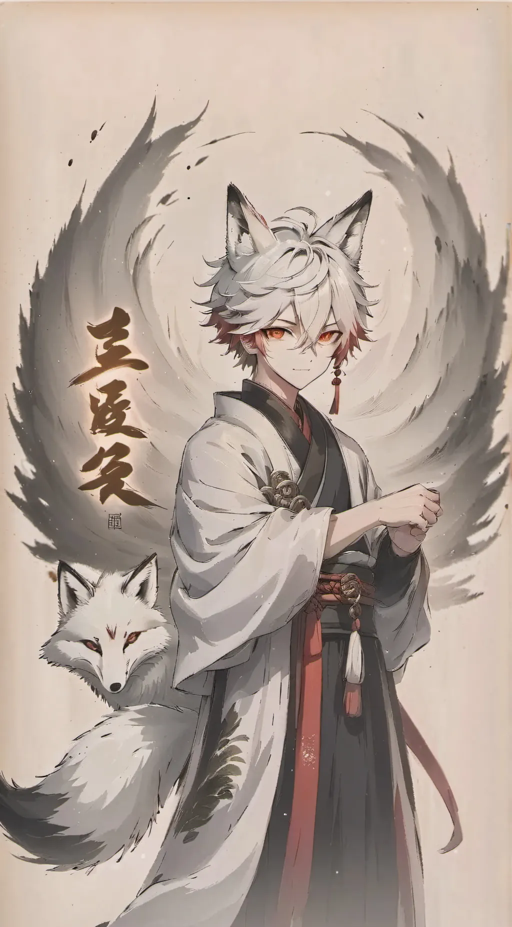 ai character: 白洋 background