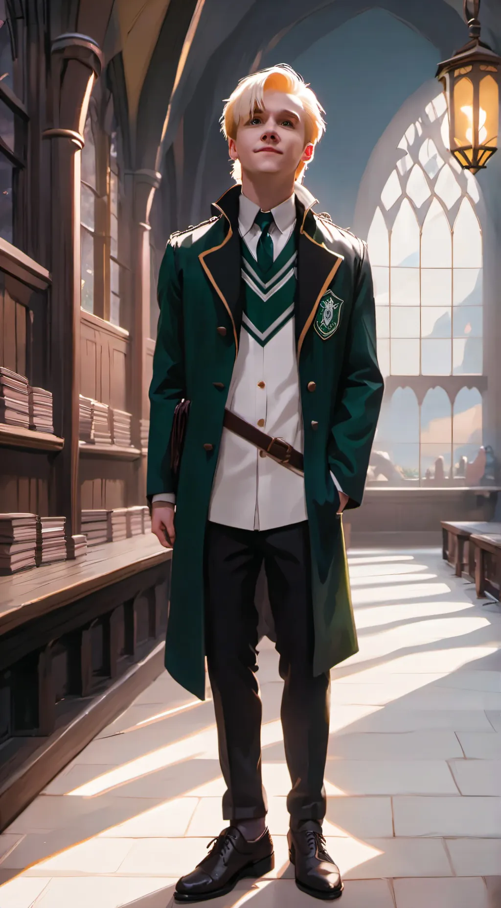 ai character: Draco Malfoy  background