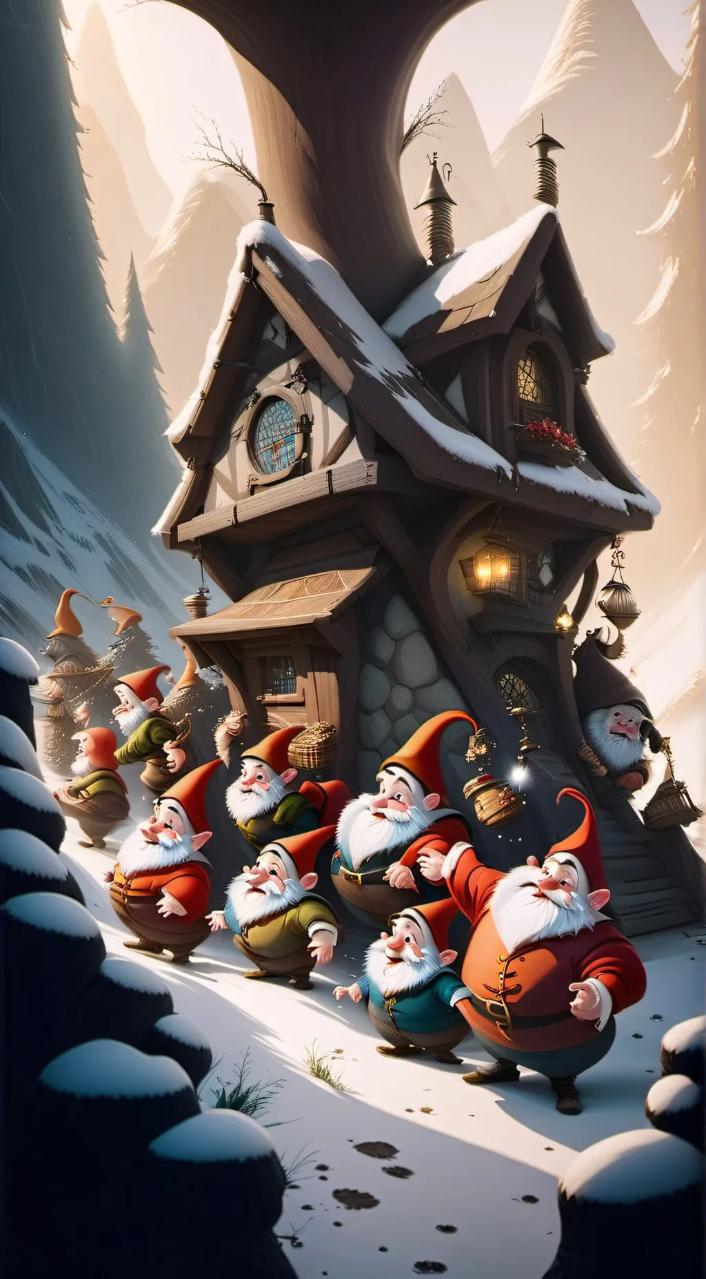 ai character: The Seven Dwarfs background
