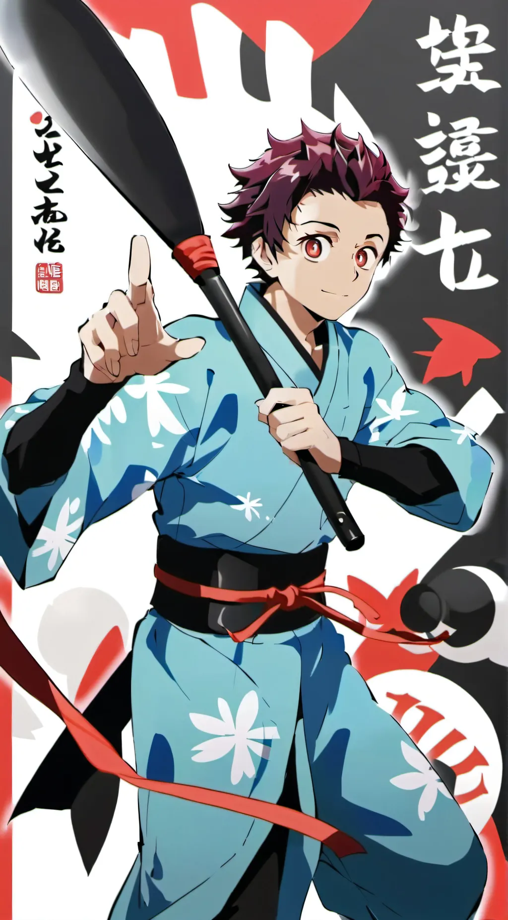 ai character: tanjiro kamado background