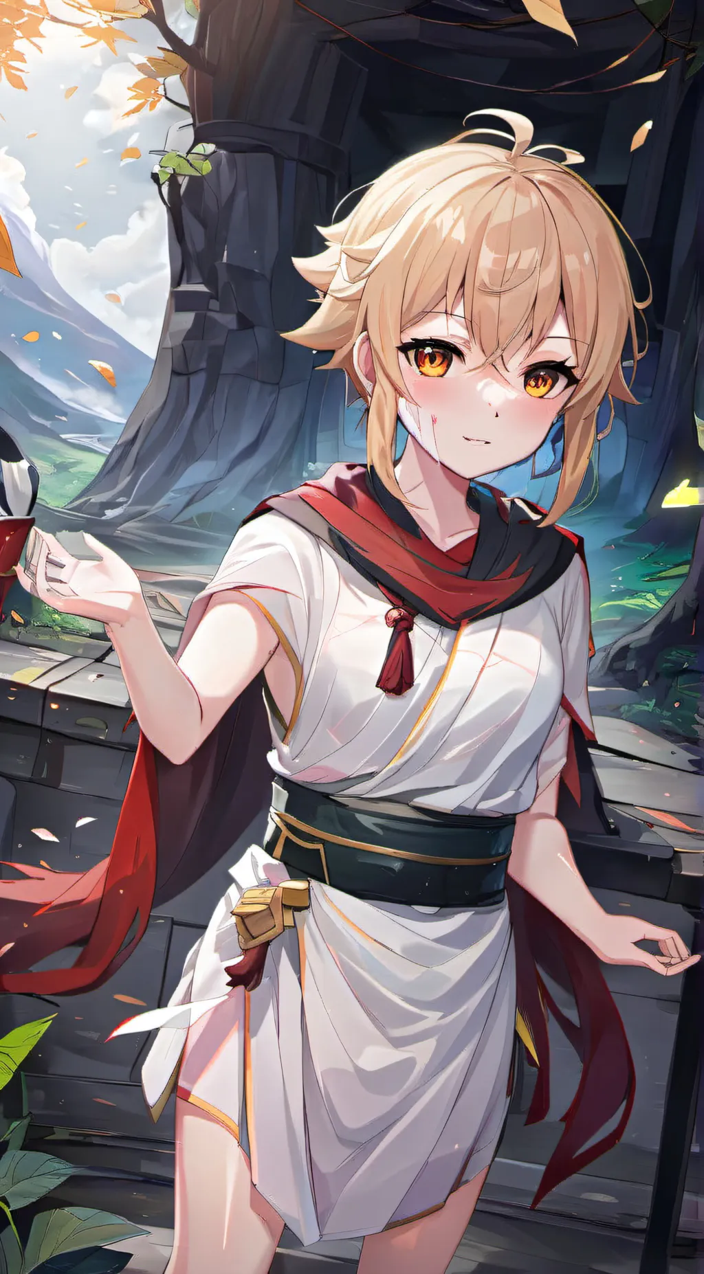 ai character: mha toga sick background