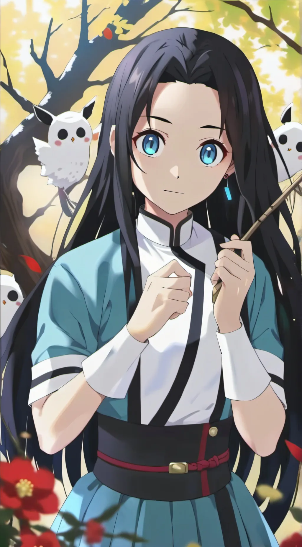 ai character: hashira background