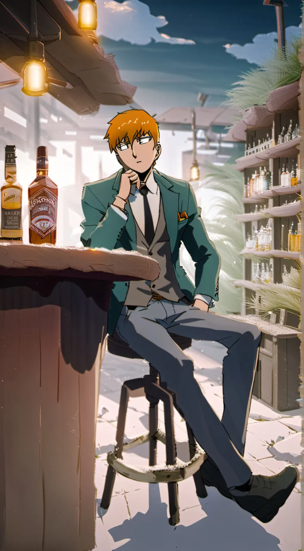 ai character: Reigen Arataka  background