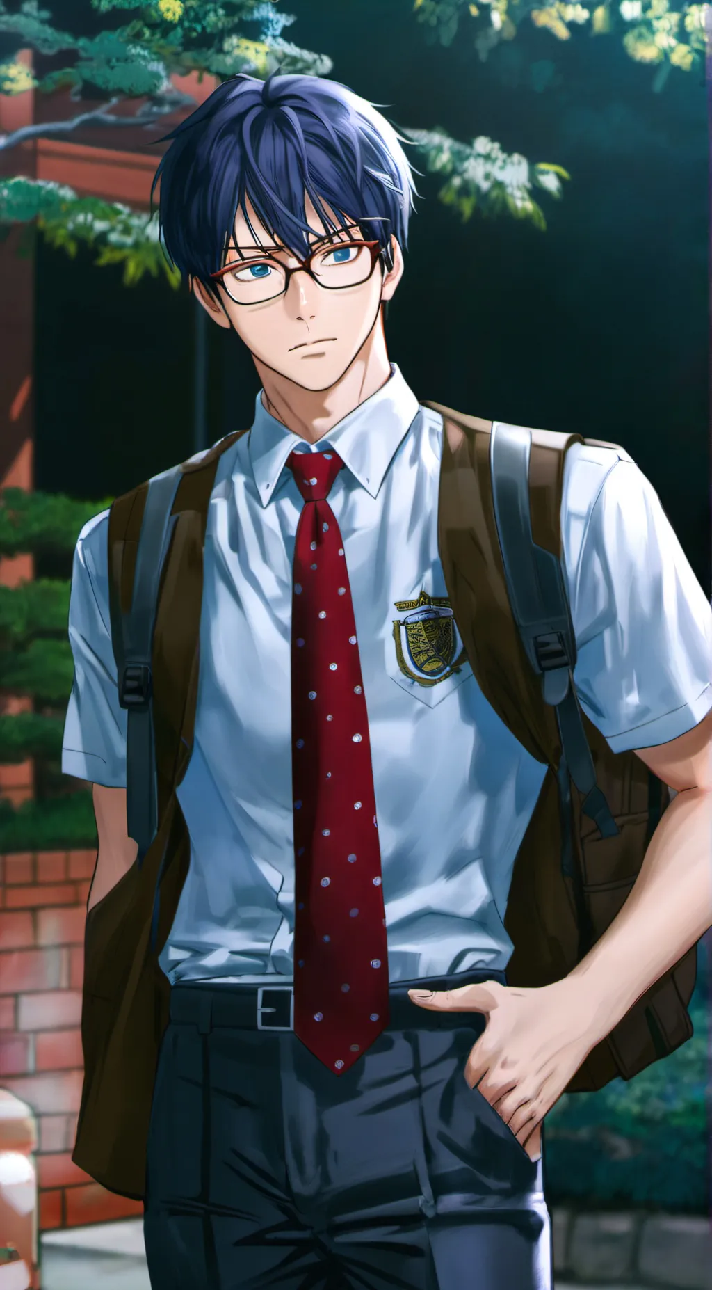 ai character: Tenya ida  background