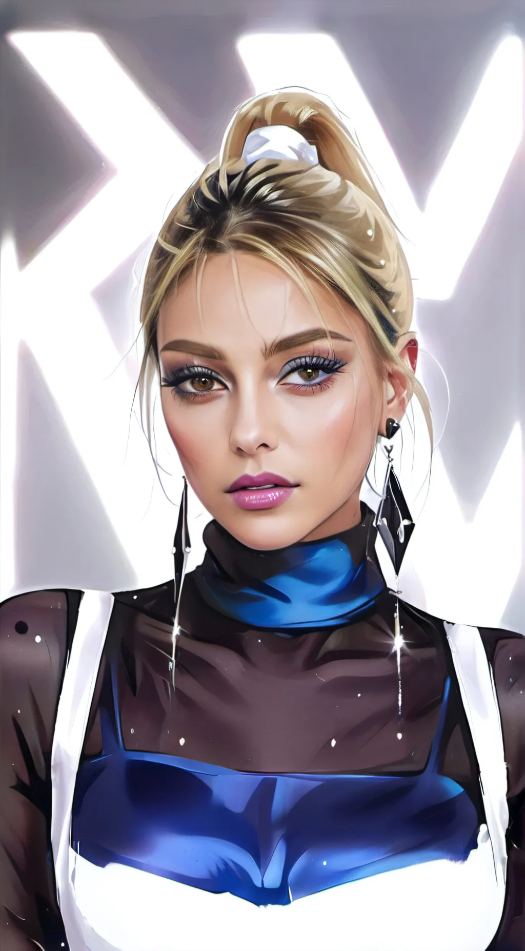 ai character: Bebe Rexha  background