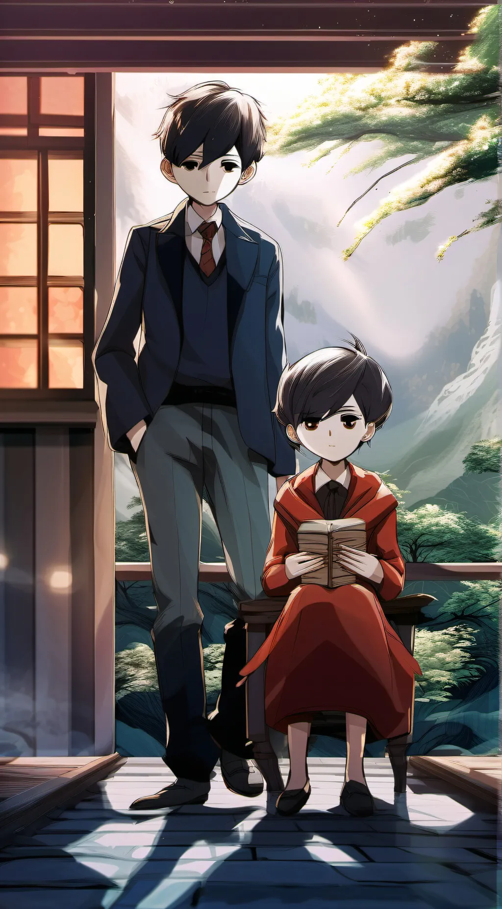 ai character: Sunny & Omori background